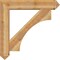 Ekena Millwork Westlake Arts and Crafts Rough Sawn Bracket w/ Offset Brace, Western Red Cedar, 8"W x 40"D x 40"H BKT0806X40X40WTL03RWR - alternate 4